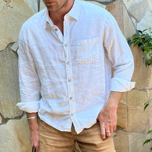 Load image into Gallery viewer, Island Shirt: Long Sleeve White Linen