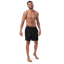Load image into Gallery viewer, Men's Swim Trunks: Line Art for Breast Cancer