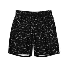 Load image into Gallery viewer, Men's Swim Trunks: Line Art for Breast Cancer