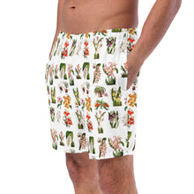 Load image into Gallery viewer, Men's Swim Trunks: Tropical Orchids