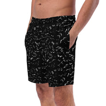 Load image into Gallery viewer, Men's Swim Trunks: Line Art for Breast Cancer