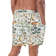 Load image into Gallery viewer, Men's swim trunks: Vegetable Garden